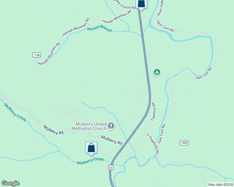 map of restaurants, bars, coffee shops, grocery stores, and more near 260 Rebel Ridge Road in Otto
