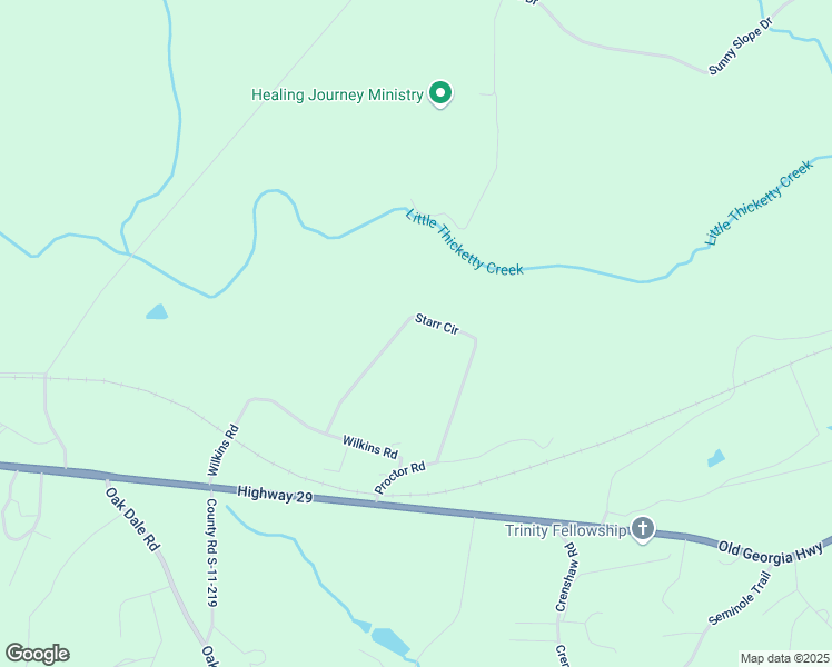 map of restaurants, bars, coffee shops, grocery stores, and more near 217 Starr Circle in Cowpens
