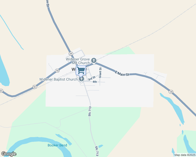 map of restaurants, bars, coffee shops, grocery stores, and more near 300 3rd Street in Widener