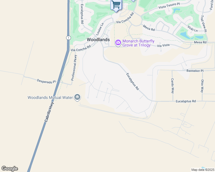 map of restaurants, bars, coffee shops, grocery stores, and more near 1330 Riley Lane in Nipomo