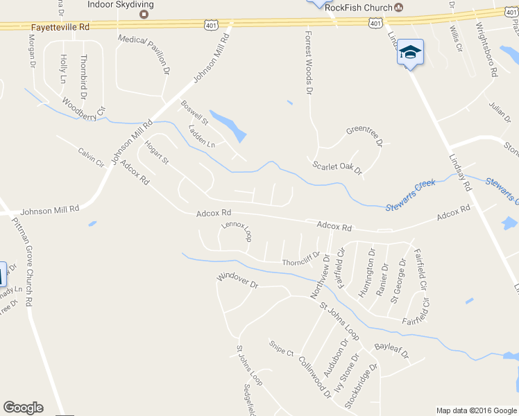 map of restaurants, bars, coffee shops, grocery stores, and more near 614 Hogart Street in Raeford