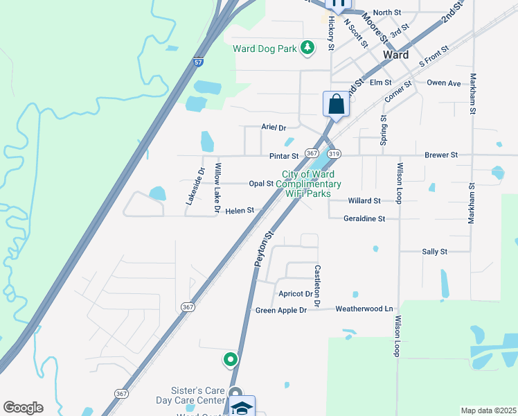 map of restaurants, bars, coffee shops, grocery stores, and more near 3 Helen Street in Ward