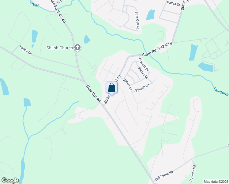 map of restaurants, bars, coffee shops, grocery stores, and more near 1145 Southfield Street in Inman