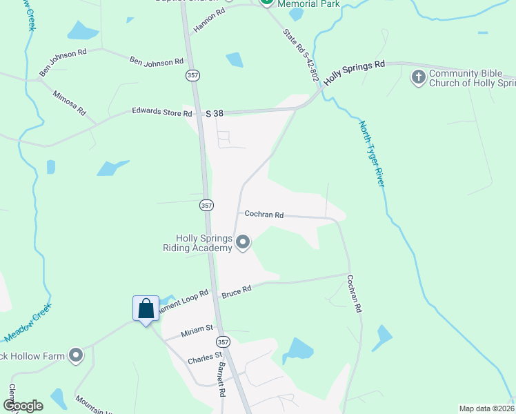 map of restaurants, bars, coffee shops, grocery stores, and more near 471 Cochran Road in Inman