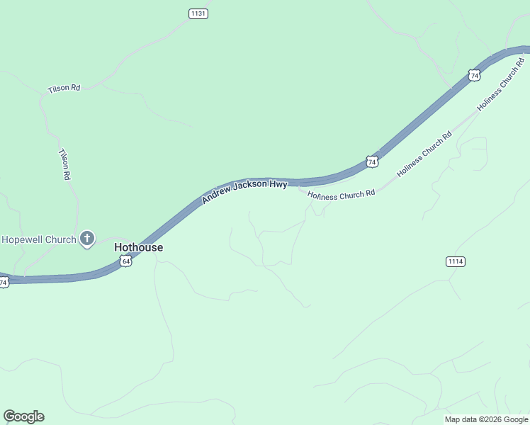 map of restaurants, bars, coffee shops, grocery stores, and more near 62 Laurel Lane in Murphy