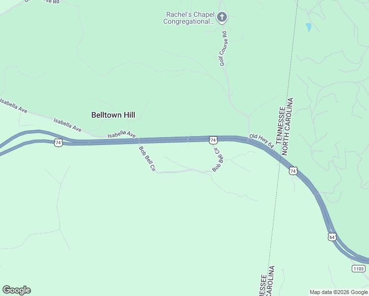 map of restaurants, bars, coffee shops, grocery stores, and more near 5762 U.S. 64 in Copperhill