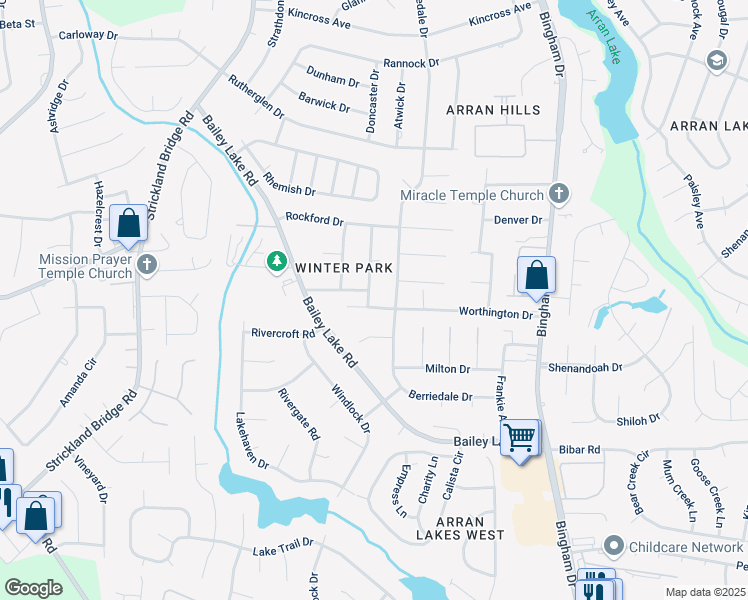 map of restaurants, bars, coffee shops, grocery stores, and more near 1639 Tysor Drive in Fayetteville