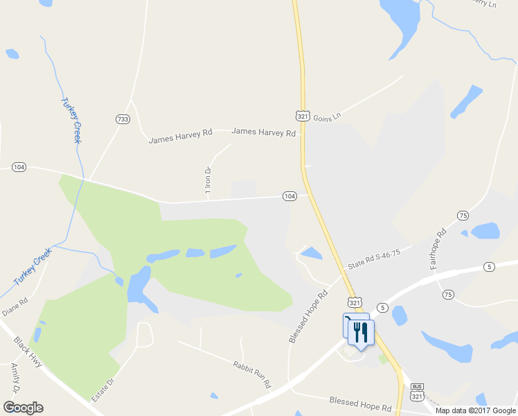 map of restaurants, bars, coffee shops, grocery stores, and more near 1177 Springlake Road in York