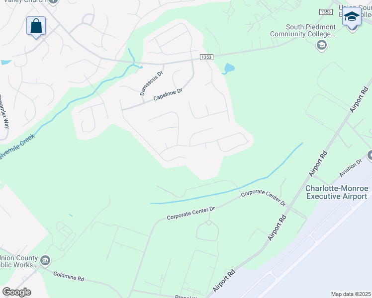 map of restaurants, bars, coffee shops, grocery stores, and more near 2000 Proverbs Court in Monroe