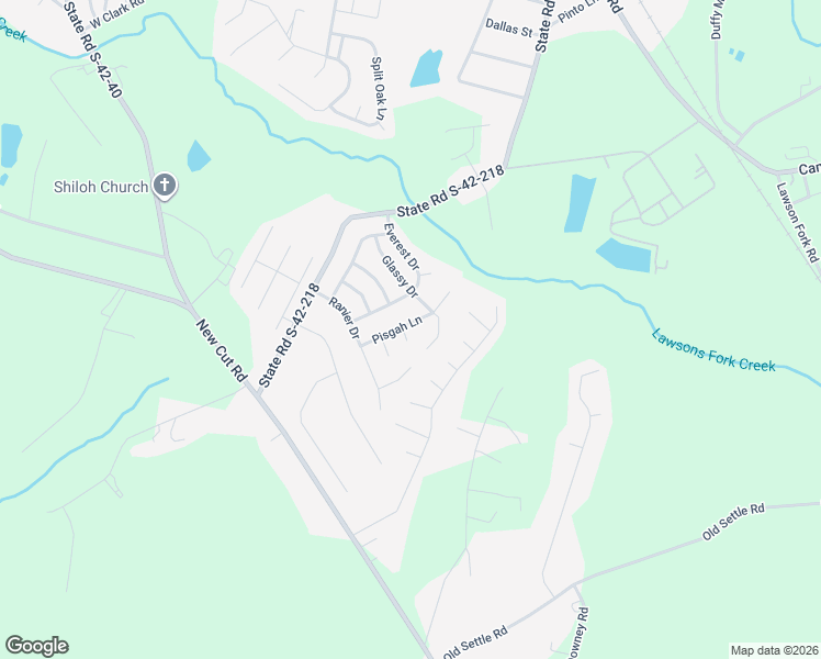map of restaurants, bars, coffee shops, grocery stores, and more near 413 Pisgah Lane in Inman