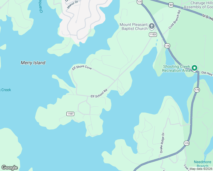 map of restaurants, bars, coffee shops, grocery stores, and more near 690 Elf School Road in Hayesville