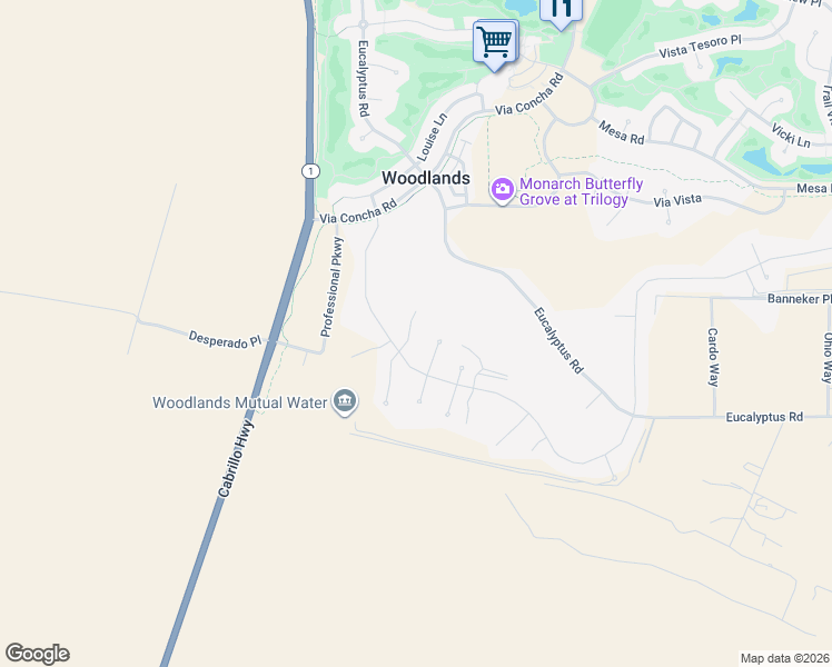 map of restaurants, bars, coffee shops, grocery stores, and more near 1035 Gavin Lane in Nipomo