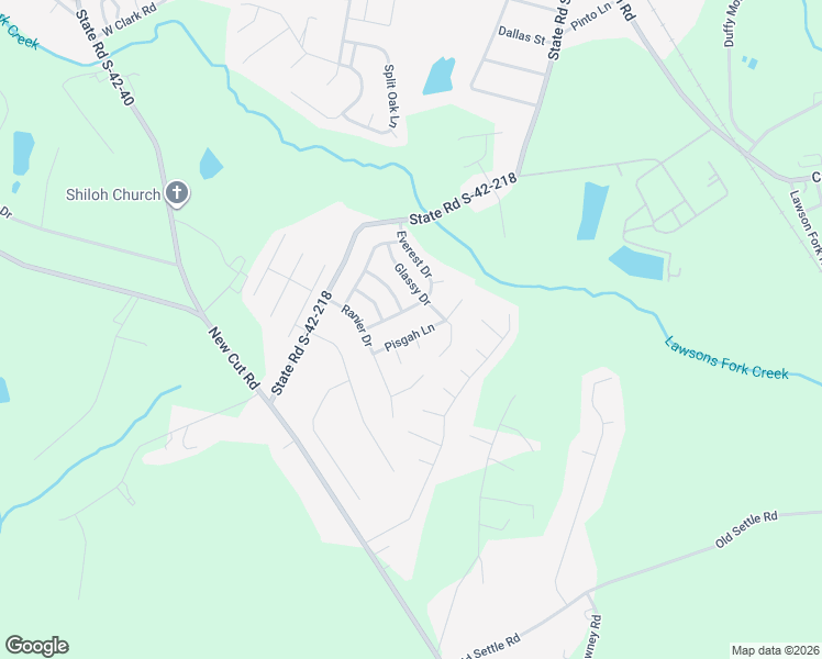map of restaurants, bars, coffee shops, grocery stores, and more near 413 Pisgah Lane in Inman