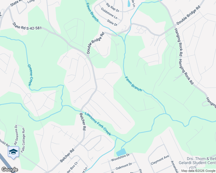map of restaurants, bars, coffee shops, grocery stores, and more near 110 Hunter Ridge Drive in Boiling Springs