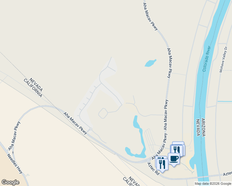 map of restaurants, bars, coffee shops, grocery stores, and more near 1223 Country Club Drive in Laughlin