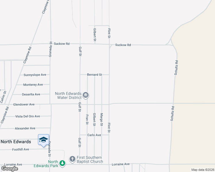 map of restaurants, bars, coffee shops, grocery stores, and more near 13621 Flint Street in North Edwards