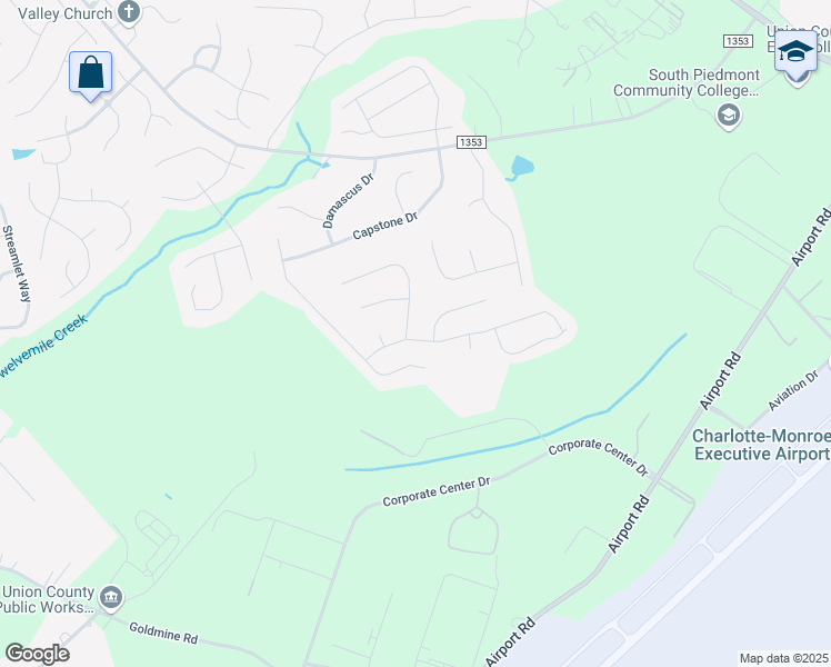 map of restaurants, bars, coffee shops, grocery stores, and more near 2000 Proverbs Ct in Monroe