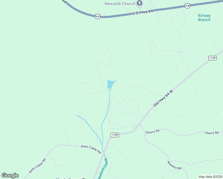 map of restaurants, bars, coffee shops, grocery stores, and more near 530 West Cherry Road in Hayesville