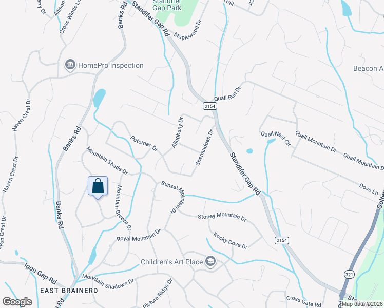 map of restaurants, bars, coffee shops, grocery stores, and more near 9112 Broyles Drive in Chattanooga