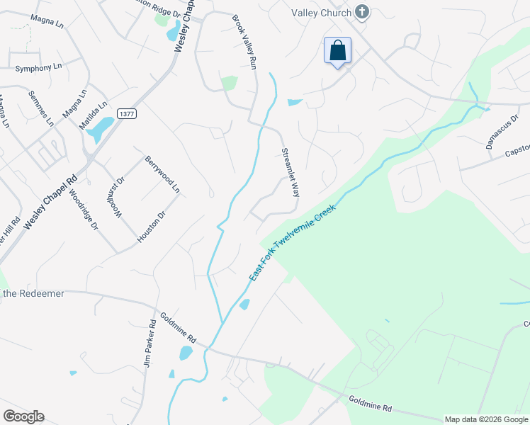 map of restaurants, bars, coffee shops, grocery stores, and more near 3042 Streamlet Way in Monroe