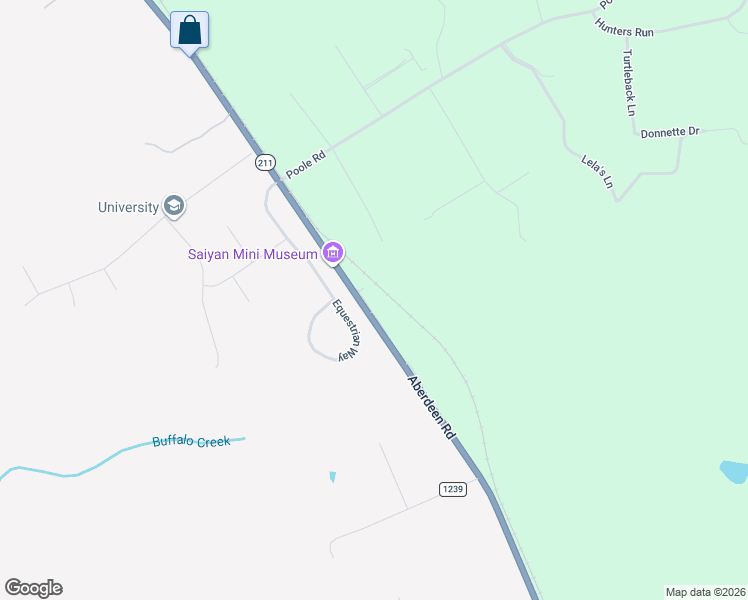 map of restaurants, bars, coffee shops, grocery stores, and more near 5166 Aberdeen Road in Raeford