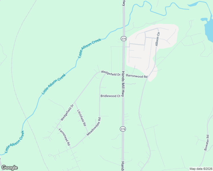 map of restaurants, bars, coffee shops, grocery stores, and more near 1750 Meadowdale Road in Rock Hill