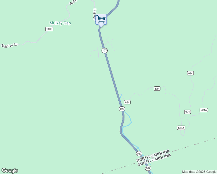 map of restaurants, bars, coffee shops, grocery stores, and more near 7330 North Carolina 107 in Cashiers