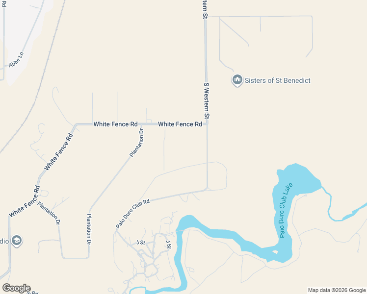 map of restaurants, bars, coffee shops, grocery stores, and more near 4601 White Fence Road in Canyon