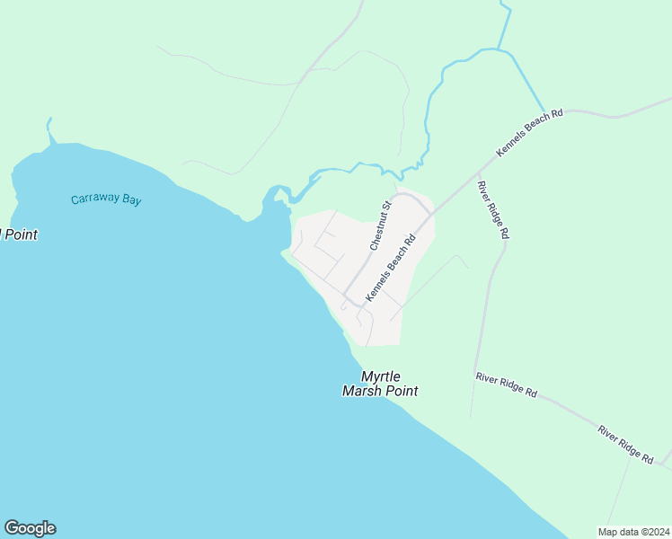 map of restaurants, bars, coffee shops, grocery stores, and more near 40 Mimosa Lane in Grantsboro