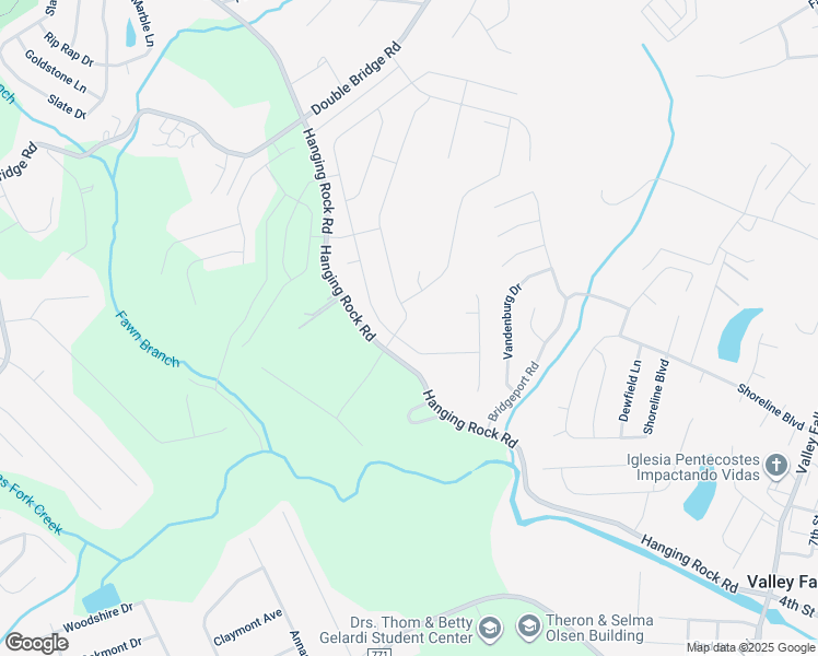map of restaurants, bars, coffee shops, grocery stores, and more near 501-699 Hanging Rock Road in Boiling Springs