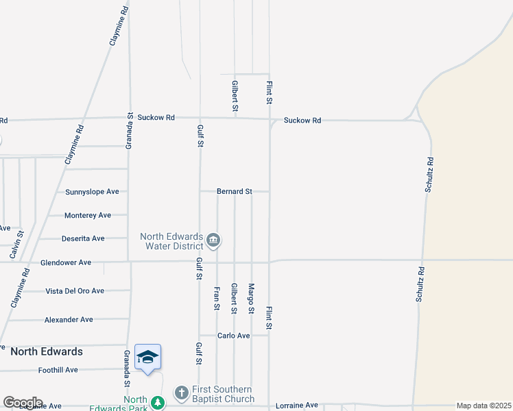 map of restaurants, bars, coffee shops, grocery stores, and more near 13656 Margo Street in North Edwards