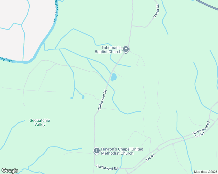 map of restaurants, bars, coffee shops, grocery stores, and more near 2703 Shellmound Road in Jasper
