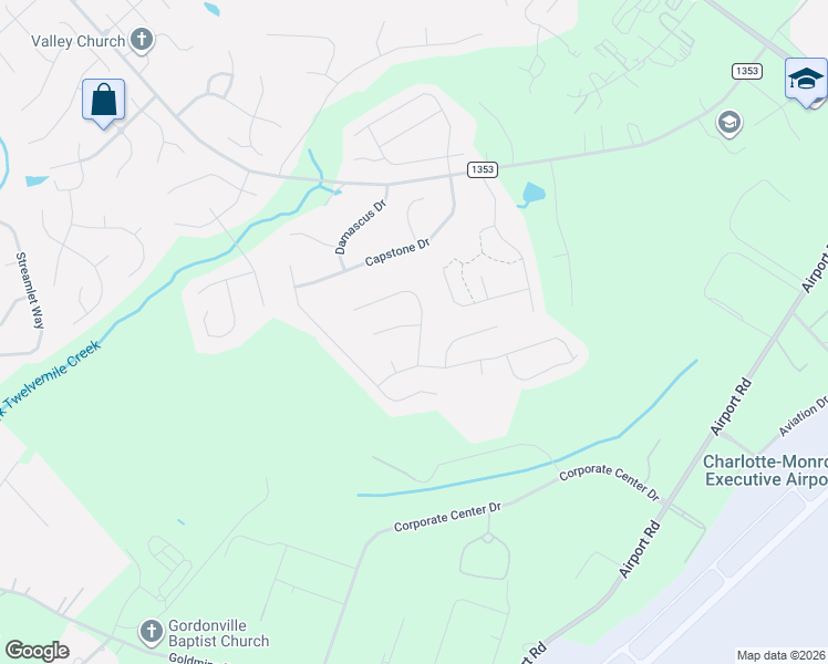 map of restaurants, bars, coffee shops, grocery stores, and more near 1001 Exodus Court in Monroe