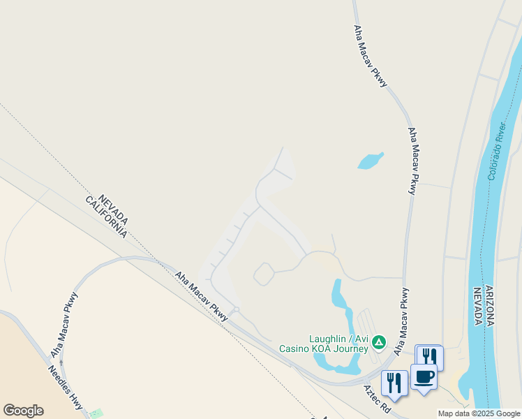 map of restaurants, bars, coffee shops, grocery stores, and more near 1240 Country Club Drive in Laughlin