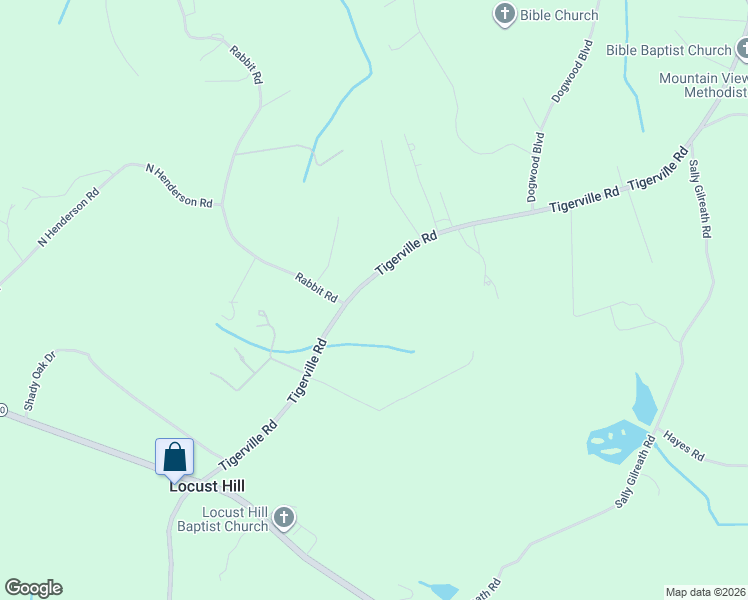 map of restaurants, bars, coffee shops, grocery stores, and more near 2825 Tigerville Road in Travelers Rest