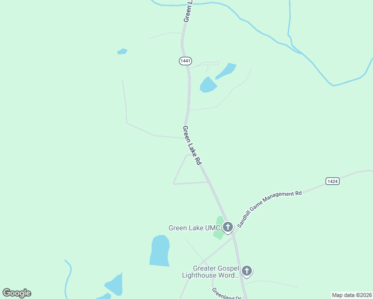 map of restaurants, bars, coffee shops, grocery stores, and more near 760 Green Lake Road in Ellerbe