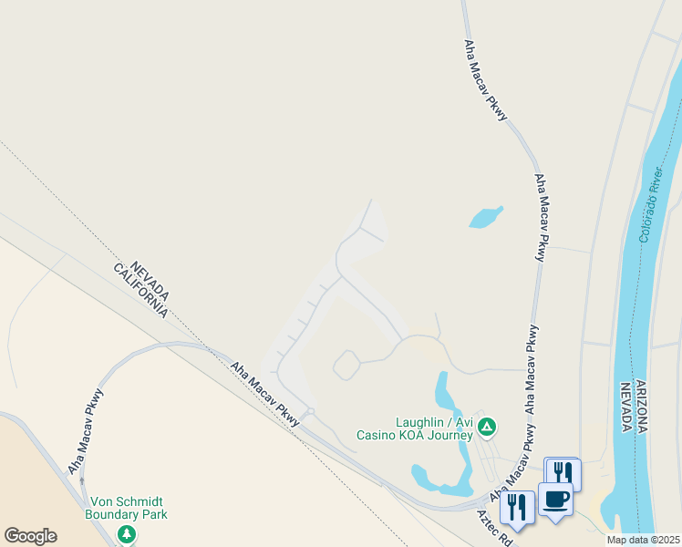 map of restaurants, bars, coffee shops, grocery stores, and more near 1236 Country Club Drive in Laughlin