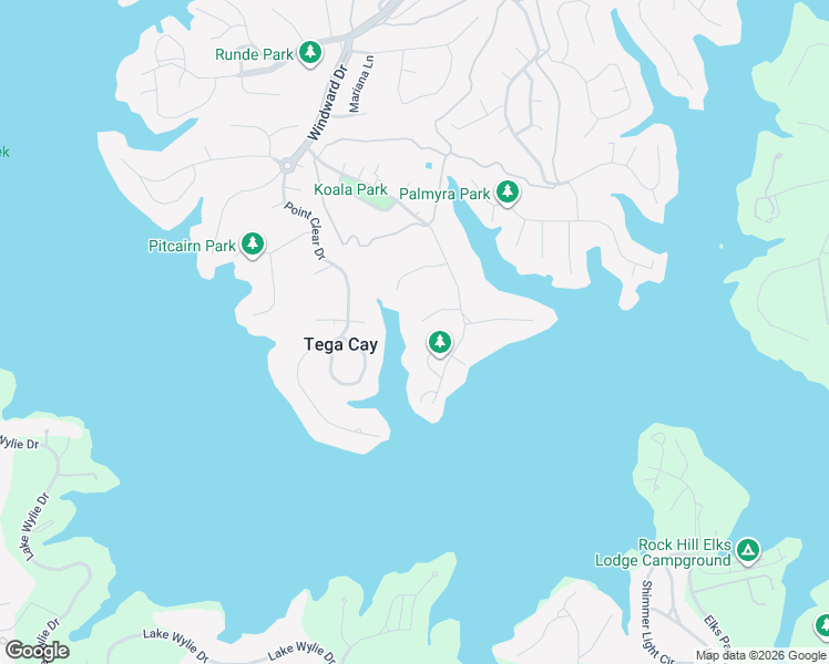 map of restaurants, bars, coffee shops, grocery stores, and more near 2112 Bon Villa Way in Tega Cay