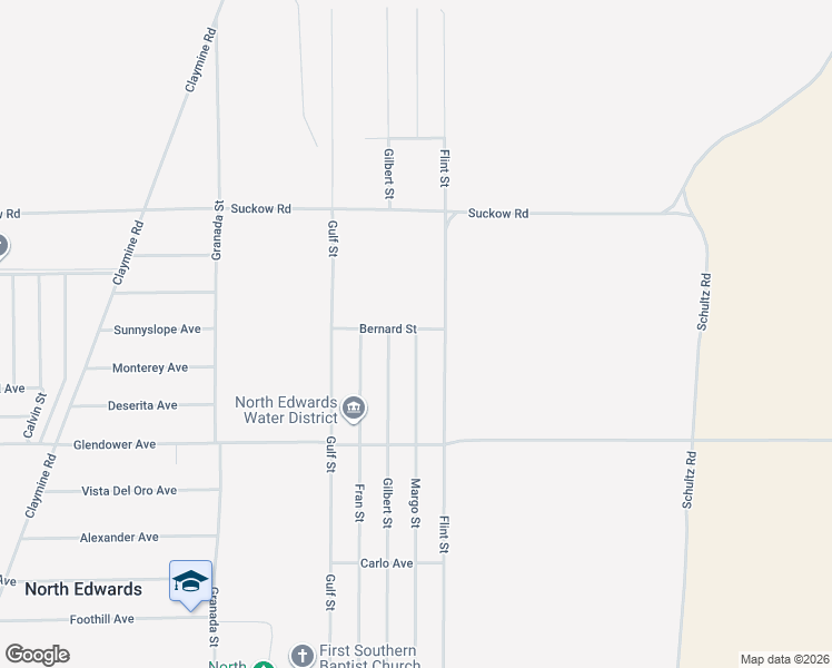 map of restaurants, bars, coffee shops, grocery stores, and more near 13693 Margo Street in North Edwards