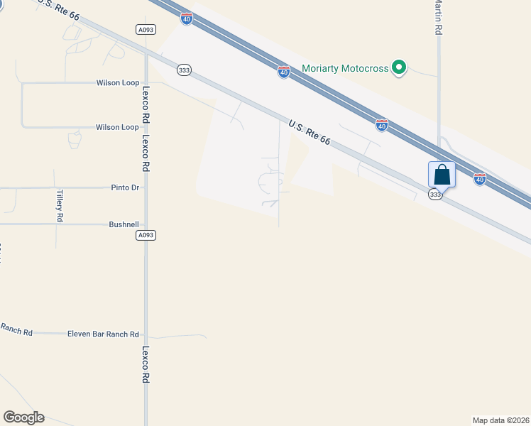 map of restaurants, bars, coffee shops, grocery stores, and more near 29A Griffin Road in Moriarty