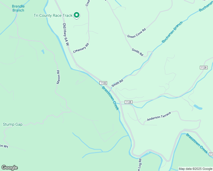 map of restaurants, bars, coffee shops, grocery stores, and more near 9666 Old Highway 64 West in Brasstown