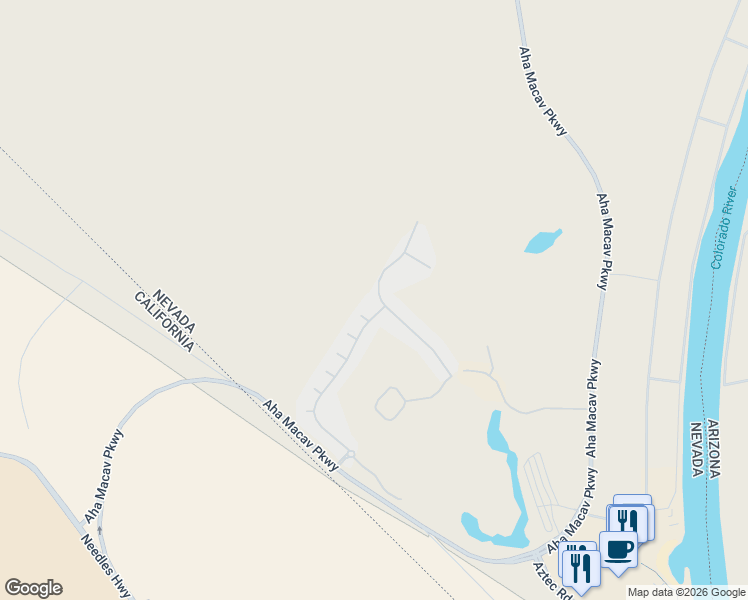 map of restaurants, bars, coffee shops, grocery stores, and more near 1240 Country Club Drive in Laughlin