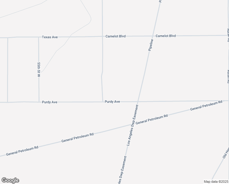 map of restaurants, bars, coffee shops, grocery stores, and more near Purdy Avenue in Mojave