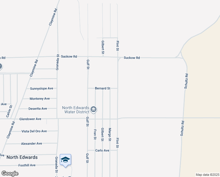 map of restaurants, bars, coffee shops, grocery stores, and more near Margo Street in North Edwards