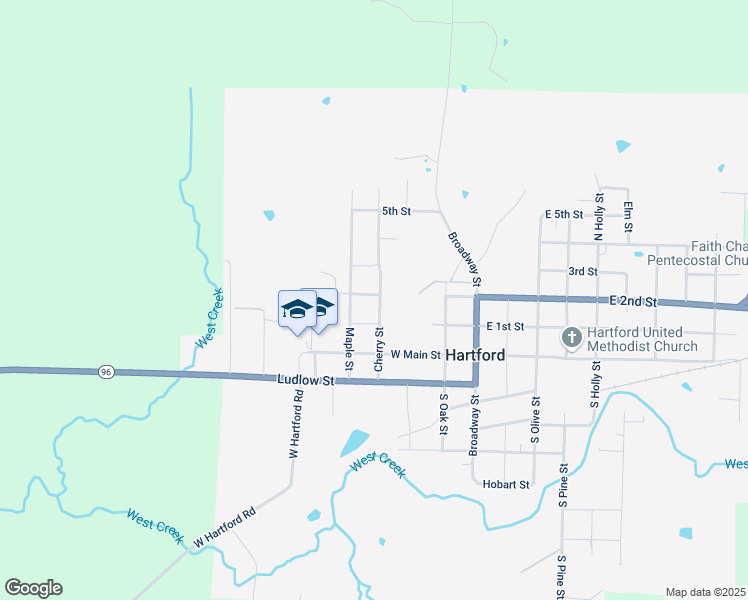 map of restaurants, bars, coffee shops, grocery stores, and more near 109 Cherry Street in Hartford