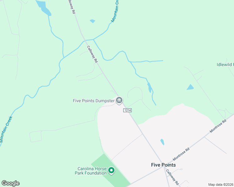 map of restaurants, bars, coffee shops, grocery stores, and more near 12 Calloway Road in Raeford