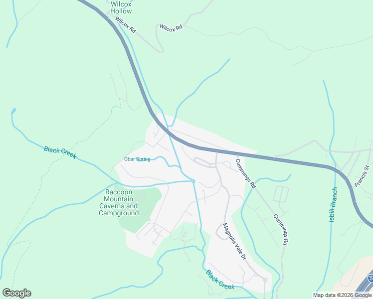 map of restaurants, bars, coffee shops, grocery stores, and more near 762 Outlook Lane in Chattanooga