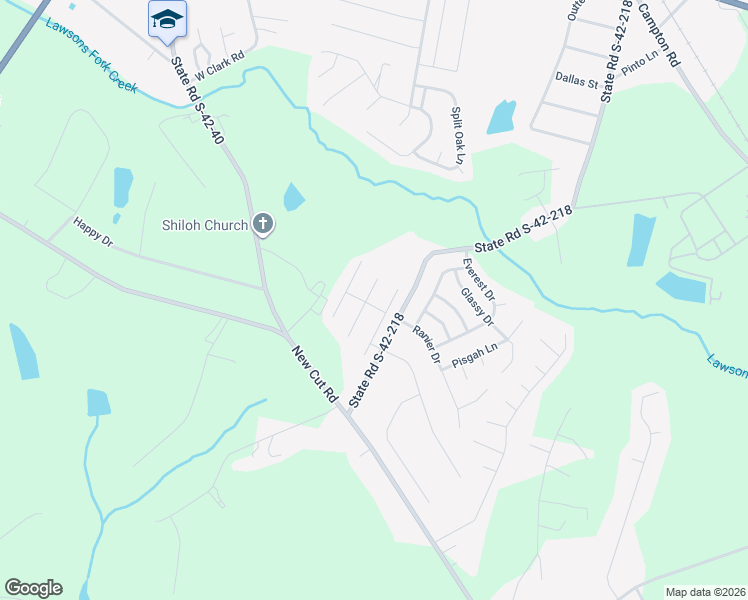map of restaurants, bars, coffee shops, grocery stores, and more near 602 Ball Park Road in Inman