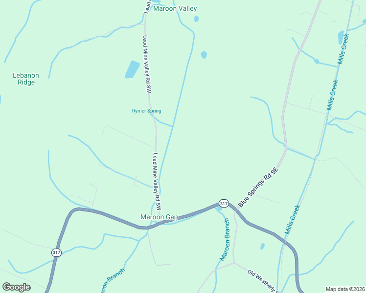 map of restaurants, bars, coffee shops, grocery stores, and more near 3857 Lead Mine Valley Road Southwest in Cleveland