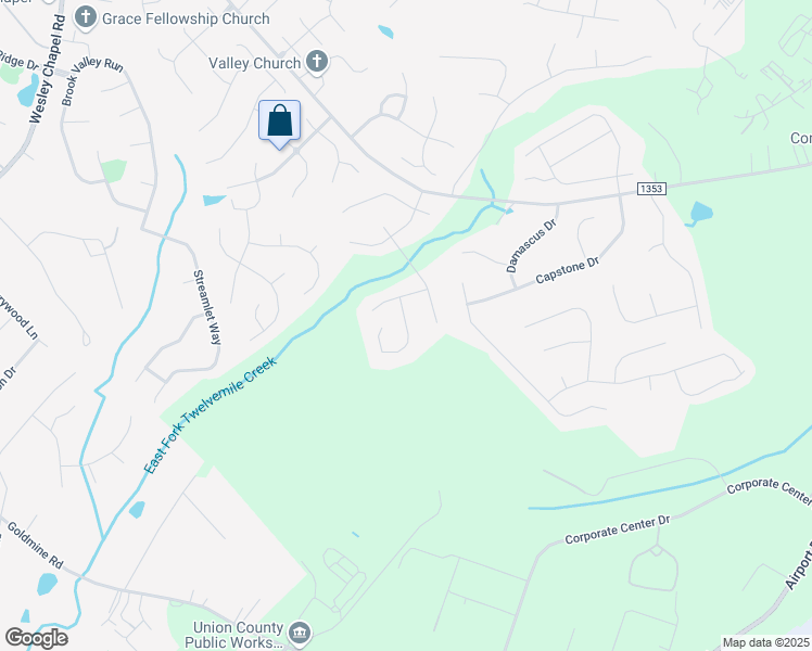 map of restaurants, bars, coffee shops, grocery stores, and more near 1006 Coral Bell Court in Monroe